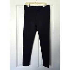 Matty M Navy Blue Pull On Stretch Mid Rise Leggings
